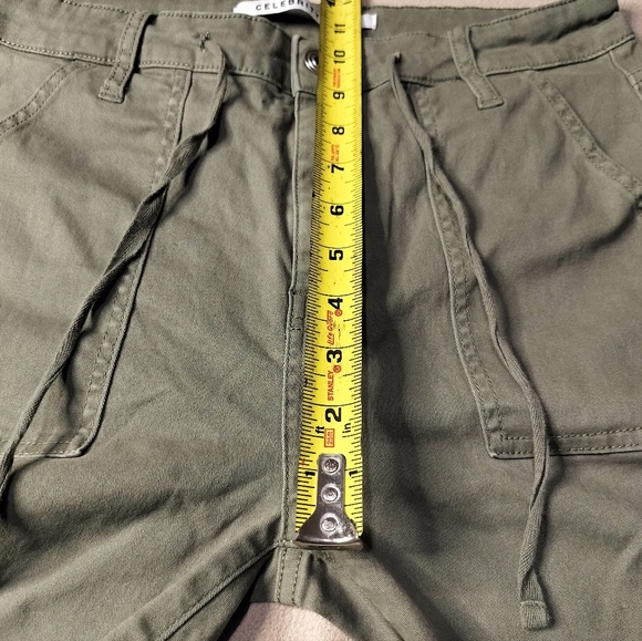 Celebrity Pink Women's Olive Cargo Pants High Rise Skinny Sz 7/28 - Picture 13 of 13